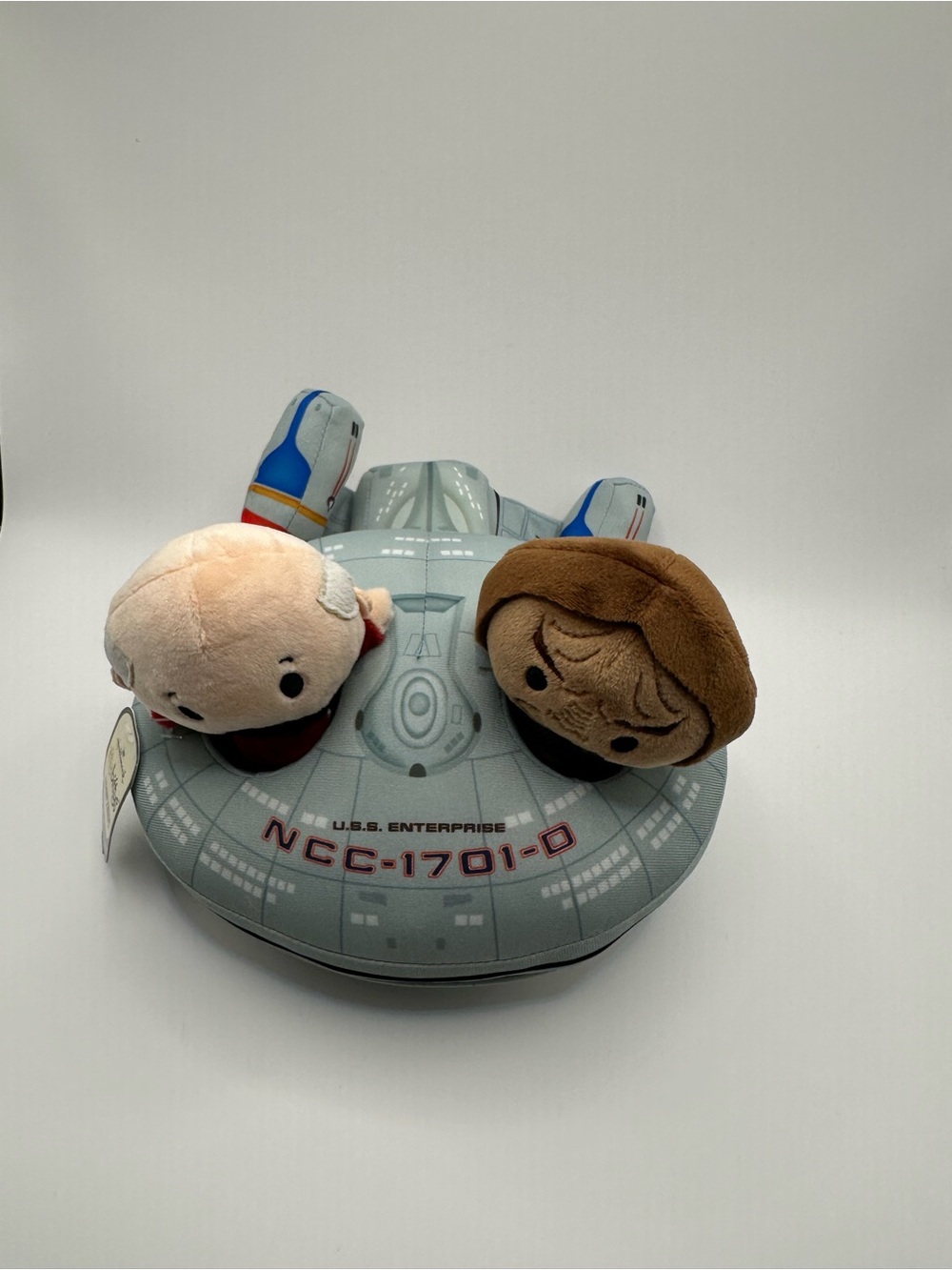 Star Trek USS Enterprise NCC-1701 Plush Toy - Picard and Worf - Picture 2 of 4